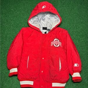 Vintage 90s Ohio State University Buckeyes Starter Coat, Size 3T Toddler